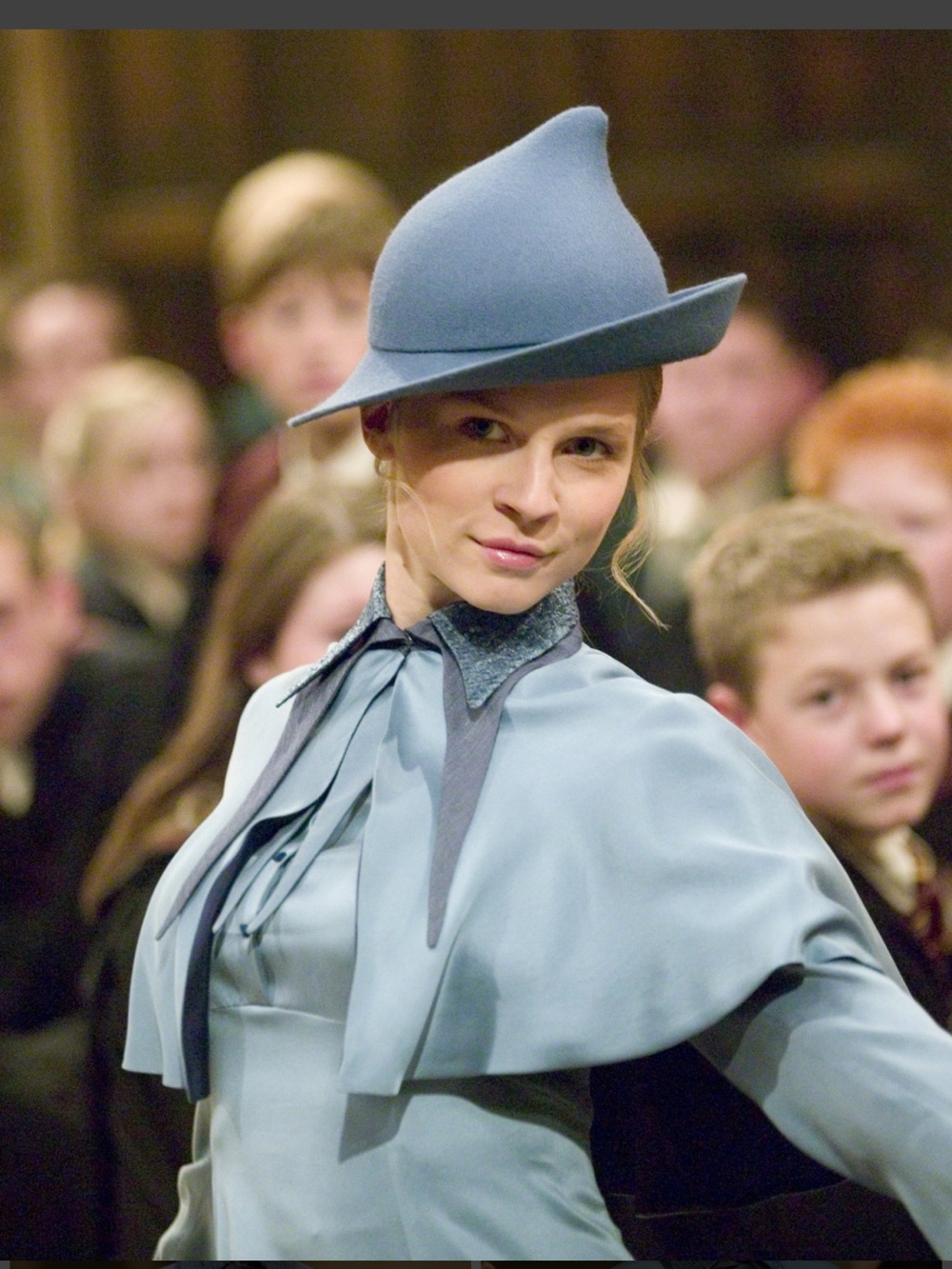 Fleur Delacour - Harry Potter- Costume Hat from Warner Bros. - blue felt, 22”